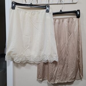 Bundle of Two Nude Slips